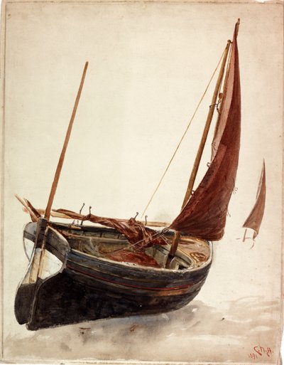 Studie eines Bootes von Charles Napier Hemy