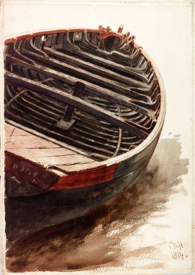 Studie eines Beiboots von Charles Napier Hemy