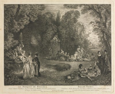 Das Boskett des Bacchus von Charles Nicolas Cochin