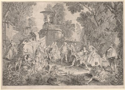 Das Spiel Blindekuh von Charles Nicolas Cochin