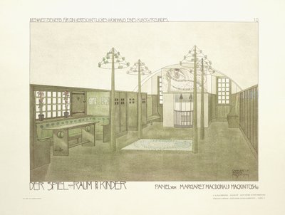 Kinderzimmer, ca. 1901 von Charles Rennie (after) Mackintosh