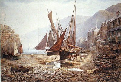 Der Hafenpool, Clovelly von Charles Robertson