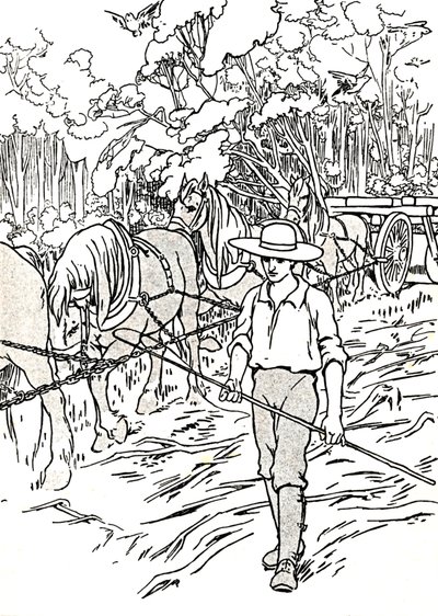 Ein Siedler räumt sein Land, 1912 von Charles Robinson
