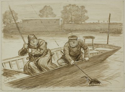 Angelszene von Charles Samuel Keene