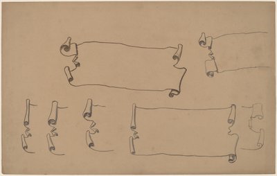 Skizzen für eine Schriftrolle von Charles Sprague Pearce