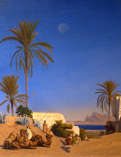 Algerische Landschaft (Detail) von Charles Theodore (1814 88) Frere