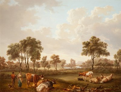 Landschaft mit Figuren, 1812 von Charles Towne