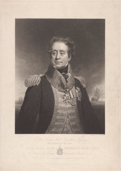 Admiral Sir Richard King von Charles Turner