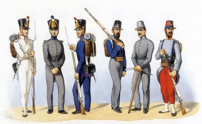 Uniformen der französischen Armee: Disziplinarkompanien von Charles Vernier