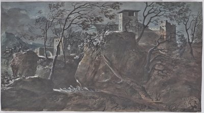 Antike Flusslandschaft von Charles de Thomas