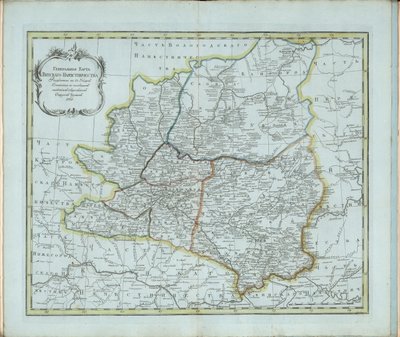 Generalkarte des Gouvernements Wjatka, 1791 von Chernoi