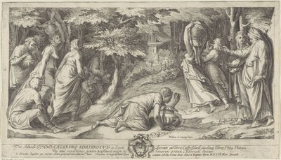 Die Israeliten fliehen aus Ägypten von Cherubino Alberti