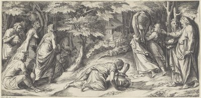Die Israeliten fliehen aus Ägypten von Cherubino Alberti