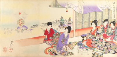 Chiyoda-Schloss-Album der Frauen, 1895 von Chikanobu Yoshu