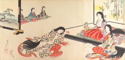 Chiyoda-Schloss Album der Frauen, 1895 von Chikanobu Yoshu