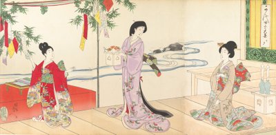 Chiyoda-Schloss Album der Frauen, 1895 von Chikanobu Yoshu