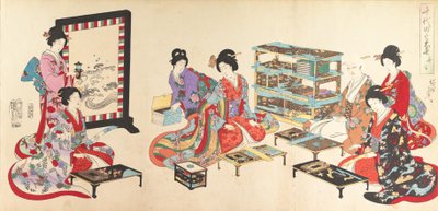 Chiyoda-Schloss Album der Frauen, 1895 von Chikanobu Yoshu