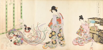 Chiyoda-Schloss Album der Frauen, 1895 von Chikanobu Yoshu