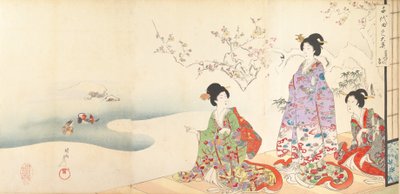 Chiyoda-Schloss-Album der Frauen, 1895 von Chikanobu Yoshu