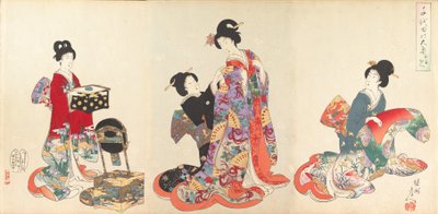 Chiyoda-Schloss Album der Frauen, 1895 von Chikanobu Yoshu