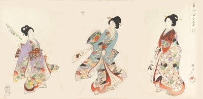 Chiyoda-Schloss Album der Frauen, 1895 von Chikanobu Yoshu