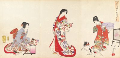 Chiyoda-Schloss-Album der Frauen, 1895 von Chikanobu Yoshu