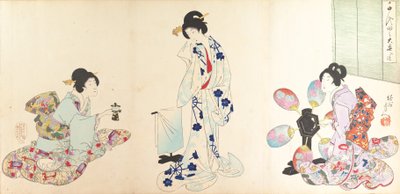 Chiyoda-Schloss-Album der Frauen von Chikanobu Yoshu