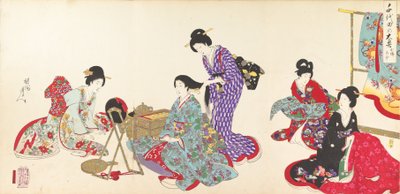 Chiyoda-Schloss Album der Frauen von Chikanobu Yoshu