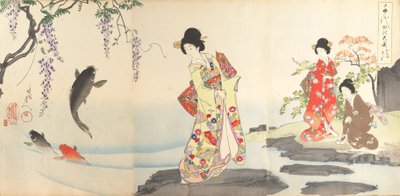 Chiyoda-Schloss-Album der Frauen, 1895 von Chikanobu Yoshu