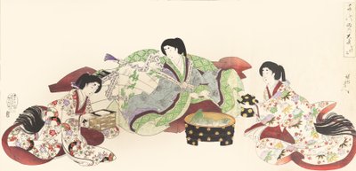 Chiyoda-Schloss-Album der Frauen, 1895 von Chikanobu Yoshu