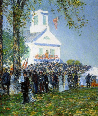 Ein amerikanisches Volksfest von Childe Frederick Hassam