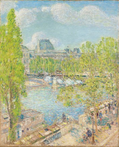 April, Quai Voltaire, Paris von Childe Frederick Hassam