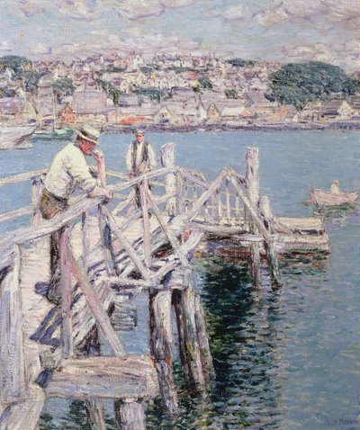 Dock-Szene, Gloucester von Childe Frederick Hassam