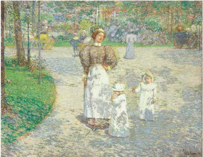 Frühling im Central Park von Childe Frederick Hassam