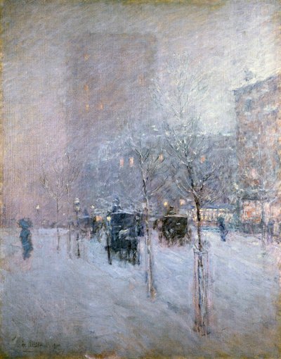 Später Nachmittag, New York, Winter, 1900 von Childe Hassam