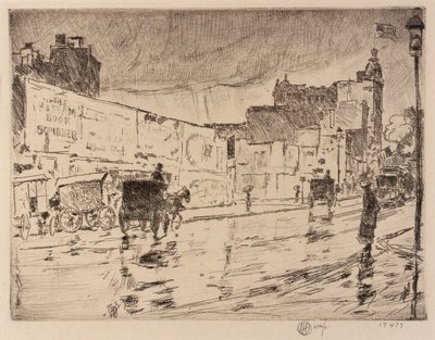 Die Plakatwände, New York von Childe Hassam