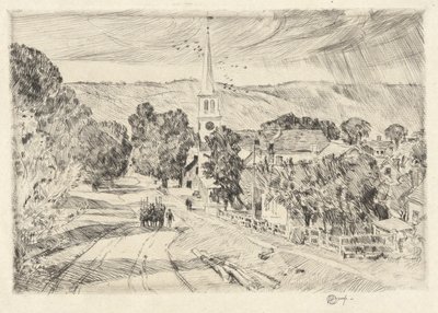 Vermont Dorf, 1923 von Childe Hassam