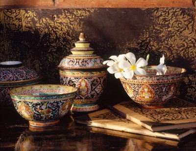 Bencharong-Keramik von Chinese School