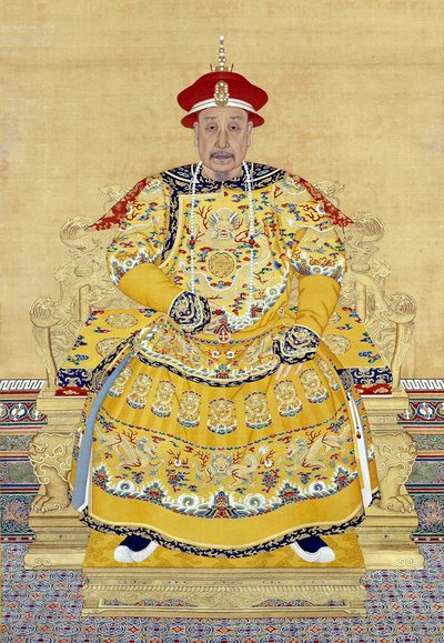 Kaiser Qianlong im Alter (1711-1799) von Chinese School