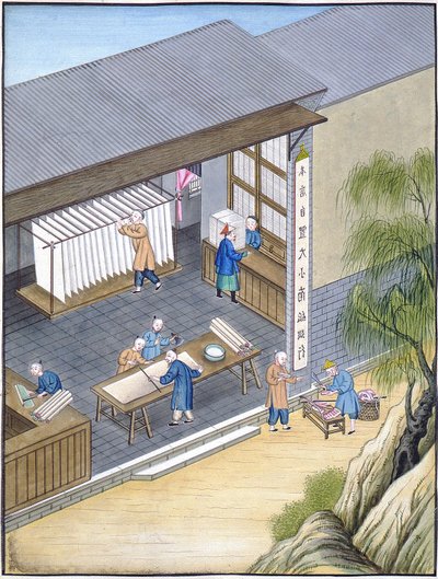 Papierherstellung, China von Chinese School