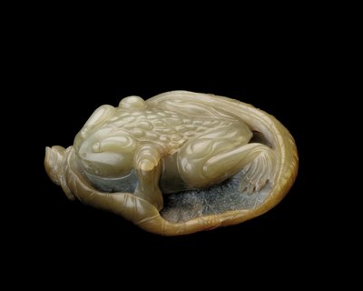 Kröte auf einem Lotusblatt, 1500-1700 von Chinese School