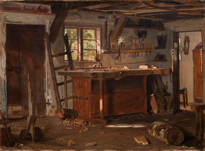 Eine Tischlerwerkstatt von Christen Dalsgaard