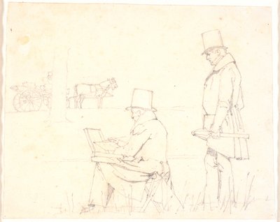 Eckersberg und Marstrand auf Studienreise von Christen Købke