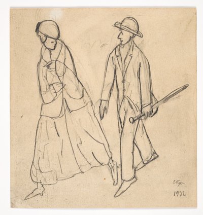 Zwei Figuren von Christian Kongstad Petersen