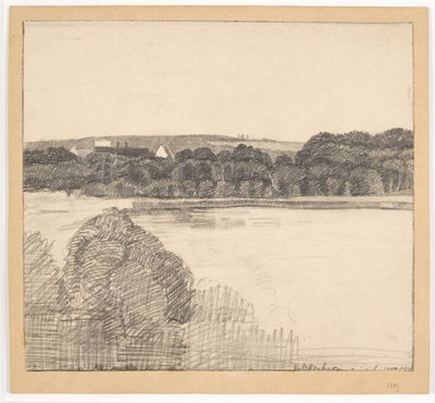 Blick über den See auf das Herrenhaus von Christian Kongstad Petersen