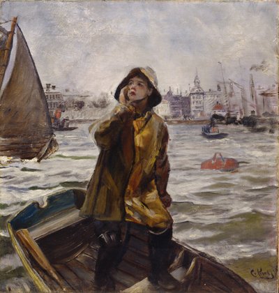 Pilotjunge, Bergens Bucht von Christian Krohg