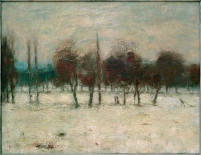 Obstbäume im Schnee von Christian Rohlfs
