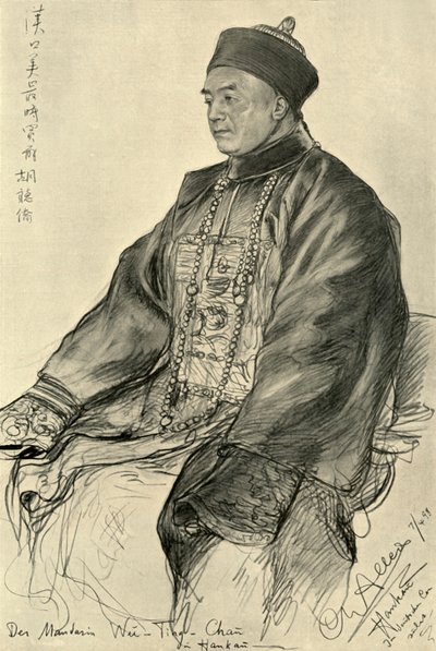 Wu-Ting-Chau, Mandarin in Hankow, 1898 von Christian Wilhelm Allers