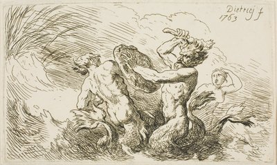 Schlacht der Tritonen von Christian Wilhelm Ernst Dietrich