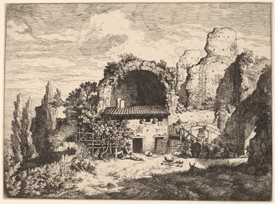 Das Gasthaus der Maultiertreiber von Christian Wilhelm Ernst Dietrich, after Pieter van Laer